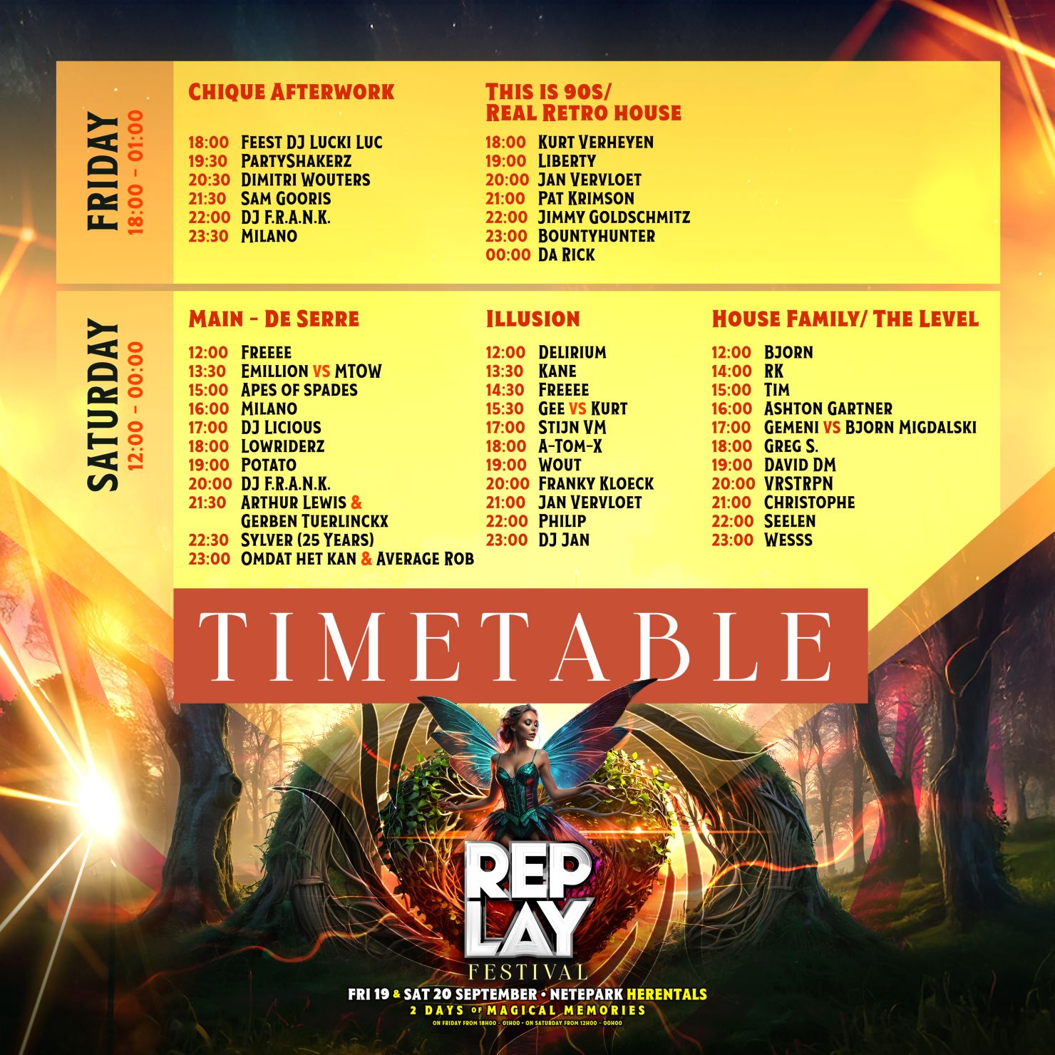 Timetable